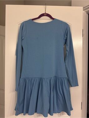 Abercrombie & Fitch skort Light Blue Long Sleeve Ruffle-Hem Dress NWOT